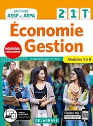 Économie-Gestion 2de, 1re, Tle Bac Pro ASSP et AEPA (2020) - Pochette élève de Nadia Abdellaoui