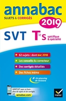 Annales Annabac 2019 SVT Tle S - Sujets et corrigés du bac Terminale S