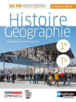 Histoire-Géographie EMC 1re/Term Bac Pro (Le monde en marche) Livre + licence élève - 2020 - 1re/Tle Bac Pro