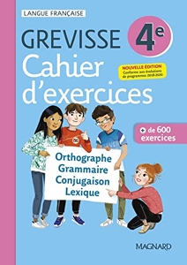 Cahier Grevisse 4e (2021) - Français - 4e - Edition 2021 d'Ariane Carrère