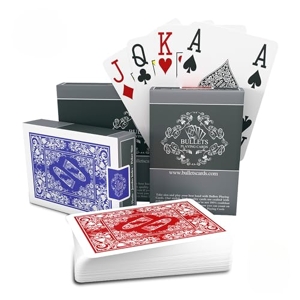 Bullets Playing Cards 2 jeux de cartes de poker en plastique