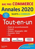Annales Bac 2020 Tout-En-Un Bac Pro Commerce - Hachette Éducation - 22/08/2019