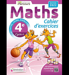 Cahier numérique iParcours Maths 4e avec cours - éd.2022