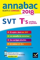Annales Annabac 2018 SVT Tle S - Sujets et corrigés du bac Terminale S