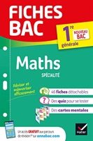 Fiches bac Maths 1re générale (spécialité) Nouveau programme de Première