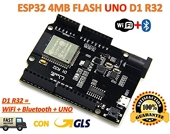 TTgo ESP32 WiFi + Carte Flash Bluetooth de 4 Mo UNO D1 R32 - ESP-32 ESP32 ESP32S WiFi & Bluetooth 4MB Flash UNO D1 R32