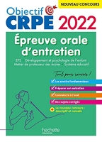 Objectif CRPE 2022 - Épreuve orale EPS, Développement de l'enfant, Métier de professeur des écoles