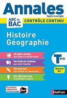 Annales ABC du BAC 2024 - Histoire-Géographie Tle - Sujets et corrigés - Enseignement commun terminale - Contrôle continu Nouveau Bac (10)