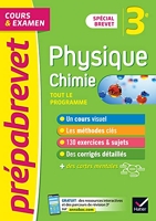 Prépabrevet Physique-Chimie 3e (sciences) - Brevet 2023 - Cours, méthodes et entraînement