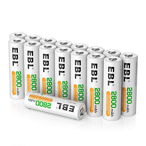 EBL 4pcs Piles 9V Rechargeables - avec Chargeur de Piles 9V 4