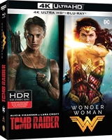 Coffret Tomb Raider (2018) + Wonder Woman - Collection de 2 films - Coffret Blu-Ray 4K [4K Ultra-HD + Blu-ray]