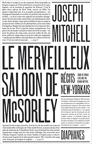 Le merveilleux saloon de McSorley, récits new-yorkais, Joseph Mitchell -  les Prix d'Occasion ou Neuf