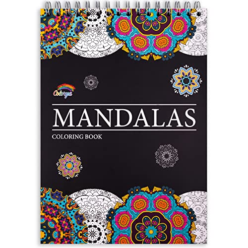 Livre de Coloriage Adultes Mandalas Anti-Stress Nature Magique