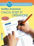 Calcul Ecrit Et Operations - Feuilles D'Exercices 10-11 Ans