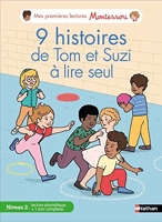 Premières lectures Montessori - 9 histoires de Tom et Suzi à lire seul - Niveau 2