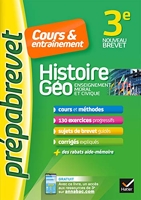 Histoire-géographie EMC 3e - Prépabrevet Cours & entraînement - Cours, méthodes et exercices progressifs