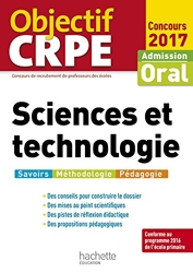 Objectif CRPE Sciences et technologie - 2017