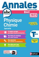 Annales BAC 2023 Physique Chimie Terminale - Corrigé - Physique-Chimie Tle - Sujets et corrigés - Enseignement de spécialité Terminale - Epreuve finale