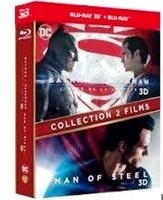 Batman Vs Superman / Man Of Steel - Coffret 2 Films - Blu-Ray 3D - DC COMICS