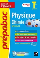 Physique-Chimie Tle générale (spécialité) - Prépabac Réussir l'examen - Bac 2023 - Nouveau programme de Terminale