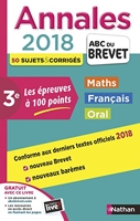 Annales ABC du Brevet 2018 - Les épreuves à 100 points