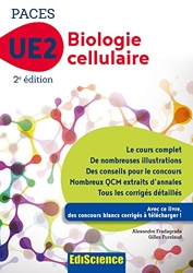 Biologie cellulaire-UE2 PACES -2e éd. - Manuel, cours + QCM corrigés - Manuel, cours + QCM corrigés d'Alexandre Fradagrada