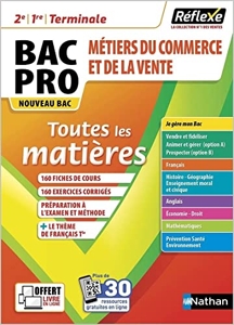 Toutes les matières - Bac Pro Métiers du Commerce et de la Vente - Réflexe - 2024 (06) de Dominique Beddeleem