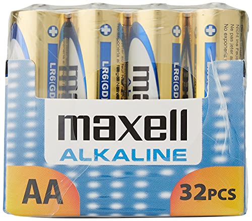 Maxell alkaline LR6 piles AA - Lot de 32 - les Prix d'Occasion ou Neuf