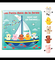 Smoby - Cotoons Livre de Bain Magique - Jeu de Bain - Jouet pour Bébé dès  12 Mois - 110612