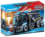 Playmobil - Camion Policiers d'Élite avec Sirène et Gyrophare - 9360