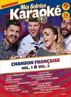 KARAOKÉ FRANÇAIS. Meilleures chansons françaises de karaoké. 2 Disques. 38  chansons. Paroles à l'écran. French