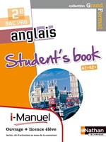 Anglais - Student's book 2nde bac pro grand format i-manuel bi-média