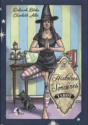 Tarot Histoires de Sorcières - Coffret comprenant un tarot de 78 cartes, un livre explicatif en couleurs de 218 pages et une boîte cloche de Deborah Blake