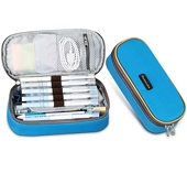 Trousse, Homecube Sac à Stylos Trousse à Crayons Plumier Trousse Scolaire Solide Durable Zipper pour Etudiant Garçon Fille (Bleu)