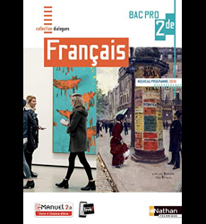 Français 2ème Bac Pro (Dialogues) Livre + licence élève 2019