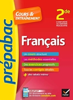 Français 2de - Prépabac Cours & entraînement - Cours, méthodes et exercices progressifs (seconde)