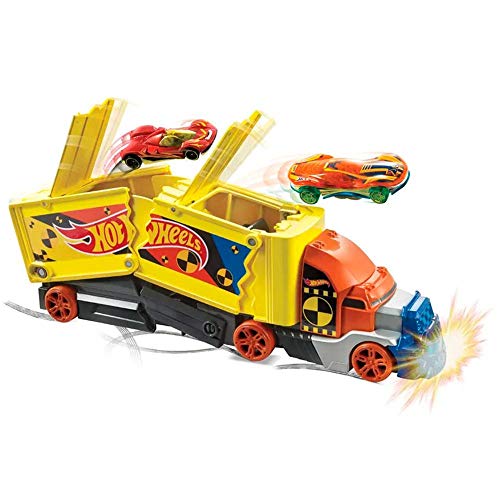 Hot Wheels Camion Crash transporteur pour carambolages de voitures,  jouet les Prix d'Occasion ou Neuf