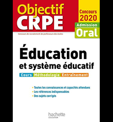 Objectif CRPE Éducation et système éducatif 2020