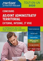 Concours Adjoint administratif territorial - Tout-en-un - Externe, interne, 3e voie - 2020 - Tout-en-un - Externe, interne, 3e voie
