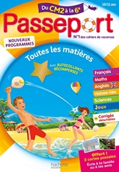 Passeport Cahier de Vacances 2020 - Toutes les matières du CM2 à la 6e - 10/11 ans d'Eliane Masclet
