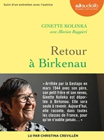 Retour à Birkenau - Livre audio 1 CD MP3 - Suivi d'un entretien avec Ginette Kolinka - Audiolib - 12/02/2020