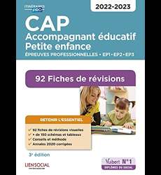CAP Accompagnant éducatif petite enfance - Épreuves professionnelles - 2022-2023: 92 Fiches de révisions - EP1, EP2 et EP3