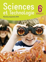 Sciences et Technologie 6e (cycle 3), 2016 - Manuel élève, format compact