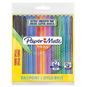 Paper Mate - Stylos à bille bleus InkJoy, pointe moyenne, paq. de