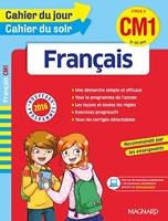 Cahier du jour/Cahier du soir Français CM1 - Nouveau programme 2016