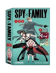 Coffret - Spy x Family - tomes 1-2-3 + poster de Tatsuya Endo