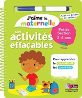 Mes activités effaçables Petite section - J'aime la maternelle - 3-4 ans - Mes activités effaçables - Petite section - Dès 3 ans