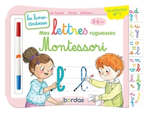 Les Livres-ardoises - Mes lettres rugueuses Montessori d'Elen Lescoat