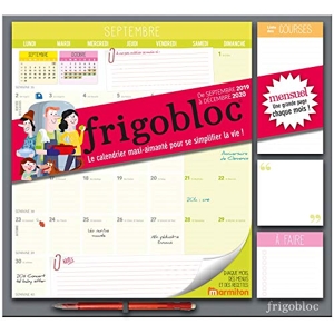 Frigobloc 2020 Mensuel - Calendrier d'organisation familiale par