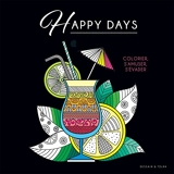 Black coloriage - Happy days